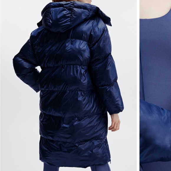 Fabletics Adeline Shine Oversized Long Puffer - Picture 3 of 13